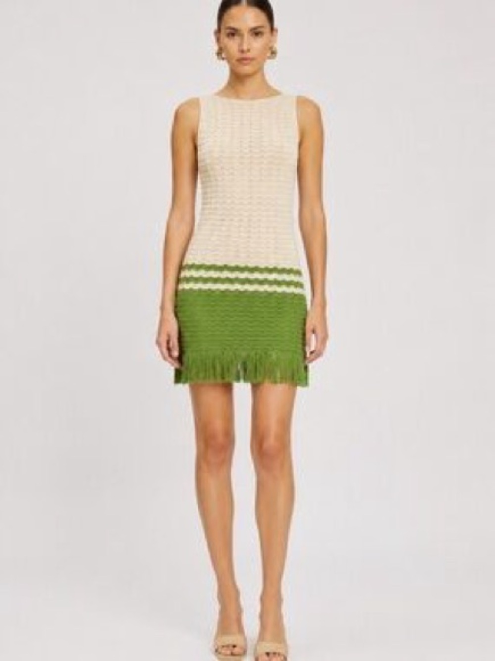 🍀🌸🍀 Torn by Ronny Kobo Birdie colour block mini dress size M